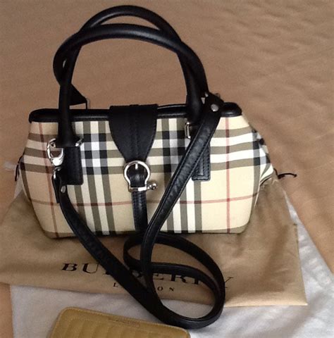 burberry handbag with chain straps|authentic Burberry bag.